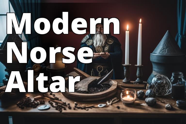The featured image should be a modern altar dedicated to Norse deities
