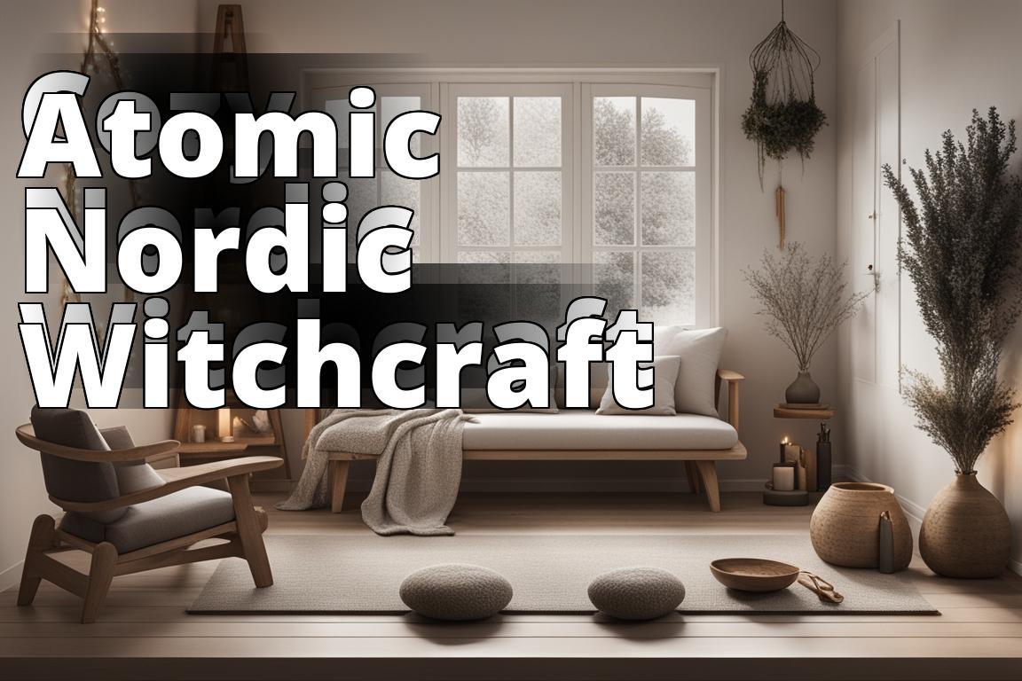An image of a cozy ritual space with Nordic minimalism